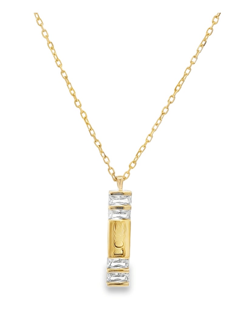 أيه كيه جويلز قلادة من الفضة عيار 925 مرصعة بالزركون - Image 1